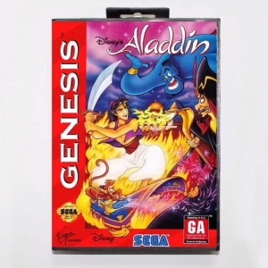 aladdin 16 bit sega cartrige