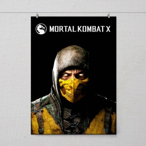 poster mortal kombat x play-watch-by