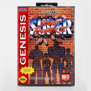 street fighter sega cartrige